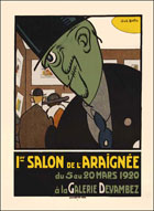 1er salon de l'Araignée, affichette de Gus Bofa, 1920.